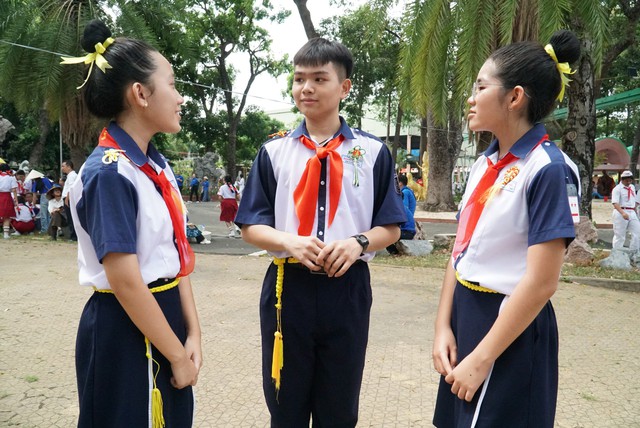 Đội viên TP.HCM sôi nổi với Hội thi Nghi thức Đội- Ảnh 5. Đội viên TP.HCM sôi nổi với Hội thi Nghi thức Đội- Ảnh 5.