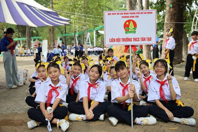 Đội viên TP.HCM sôi nổi với Hội thi Nghi thức Đội- Ảnh 3. Đội viên TP.HCM sôi nổi với Hội thi Nghi thức Đội- Ảnh 3.