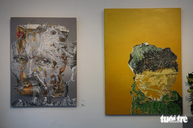 Thai artist spends 2 weeks creating portraits of Vietnamese painter Bui Xuan Phai - Ảnh 3.