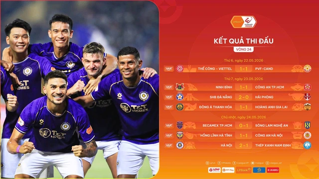 Bảng xếp hạng vòng 24 V-League 1: hấp dẫn đua trụ hạng - Ảnh 2.