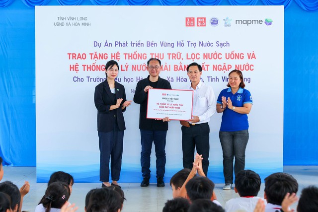 Học sinh tại tỉnh Vĩnh Long có thêm nước sạch sử dụng trong mùa khô - Ảnh 3.
