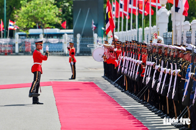 Thai PM chairs welcome ceremony for Vietnam’s top leader- Ảnh 4. Thai PM chairs welcome ceremony for Vietnam’s top leader- Ảnh 4.