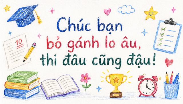 10 lời chúc tiếp sức sĩ tử trước kỳ thi tuyển sinh lớp 10- Ảnh 1.