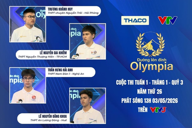 Nam sinh Hải Phòng dẫn đầu 4 vòng, giành chiến thắng Đường lên đỉnh Olympia- Ảnh 1.