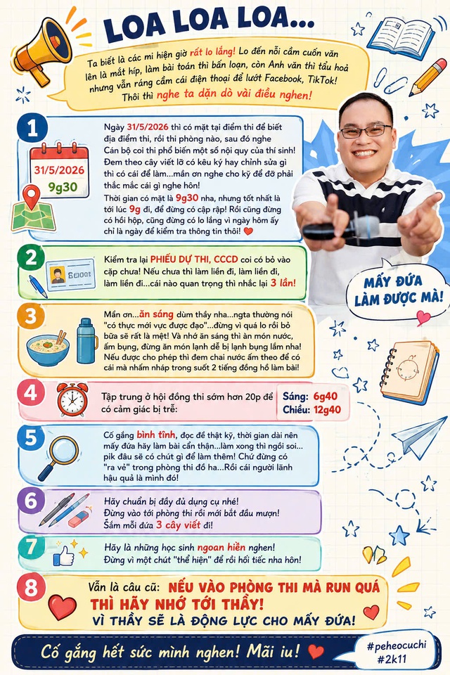 Trước thi tuyển sinh lớp 10, thầy dặn "mần ơn ăn sáng”- Ảnh 4.