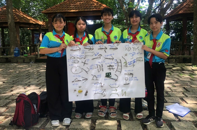 Sổ tay Công tác Đội: Dấu đường là gì, cách đặt dấu đường ra sao- Ảnh 1.