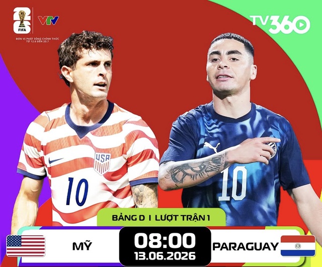 Trực tiếp bảng D World Cup 2026: Mỹ - Paraguay - Ảnh 1.
