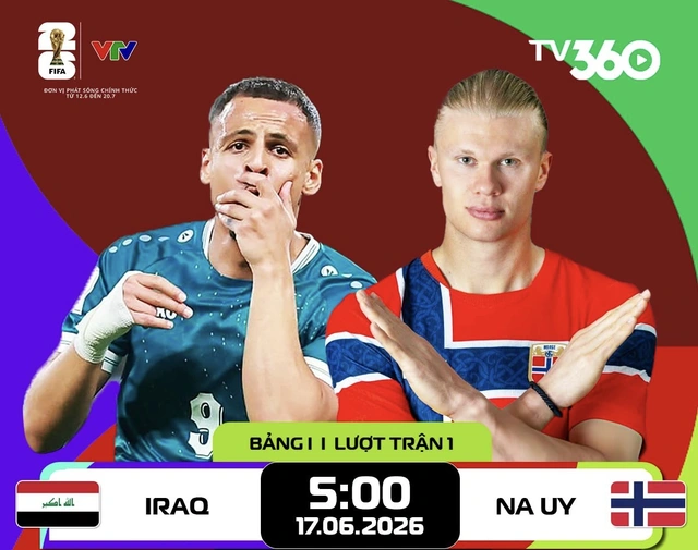 Trực tiếp World Cup 2026: Iraq đấu Na Uy- Ảnh 1.