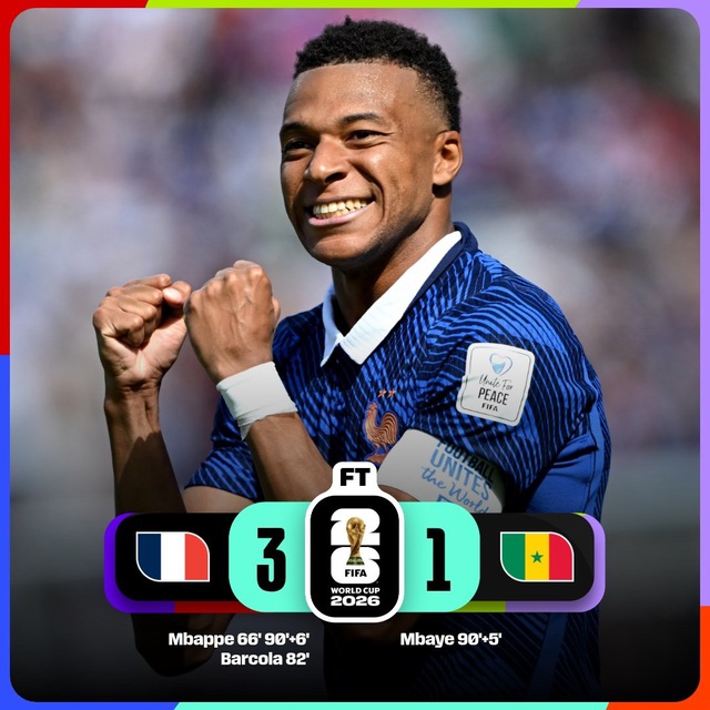 Mbappe lập cú đúp giúp Pháp đánh bại Senegal - Ảnh 2.