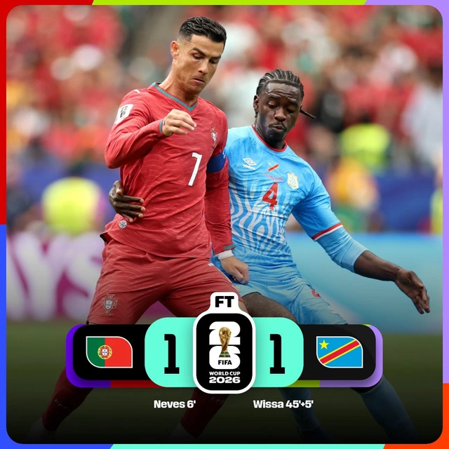 Ronaldo im tiếng, Bồ Đào Nha bị CHDC Congo cầm hoà - Ảnh 2.
