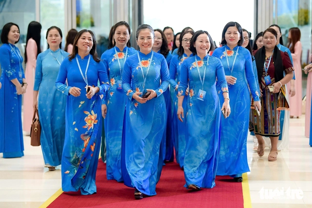 Chủ tịch Quốc hội và các lãnh đạo Đảng, Nhà nước dự Đại hội đại biểu Phụ nữ toàn quốc - Ảnh 2.