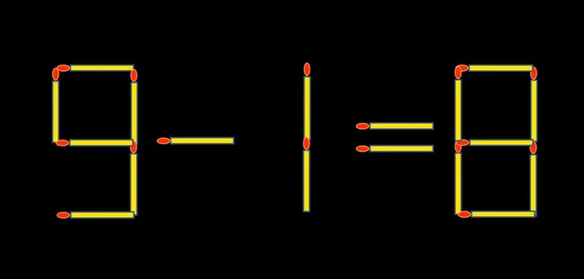 Thử tài IQ: Di chuyển một que diêm để 9-8=3 thành phép tính đúng - Ảnh 1.