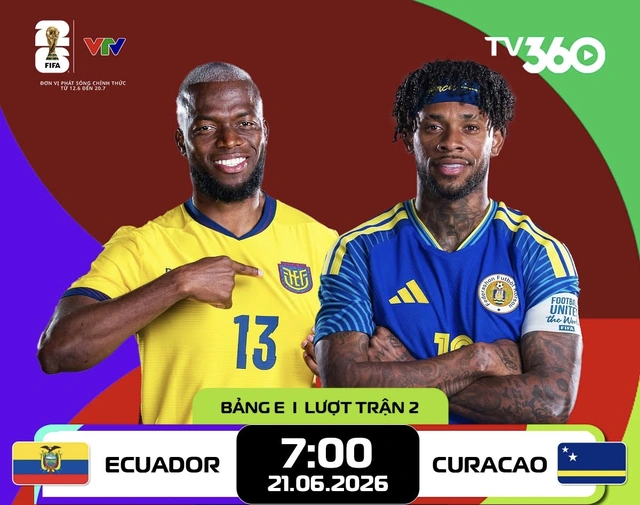 Trực tiếp World Cup 2026: Ecuador - Curacao- Ảnh 1. Trực tiếp World Cup 2026: Ecuador - Curacao- Ảnh 1.