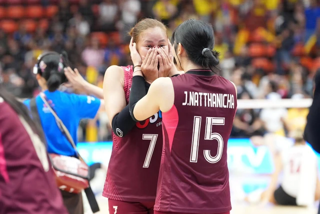 Bóng chuyền nữ Thái Lan tiếp đà chiến thắng, yên tâm trụ hạng VNL 2026- Ảnh 1. Bóng chuyền nữ Thái Lan tiếp đà chiến thắng, yên tâm trụ hạng VNL 2026- Ảnh 1.