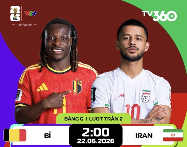 Trực tiếp World Cup 2026: Bỉ đấu Iran- Ảnh 1. Trực tiếp World Cup 2026: Bỉ đấu Iran- Ảnh 1.