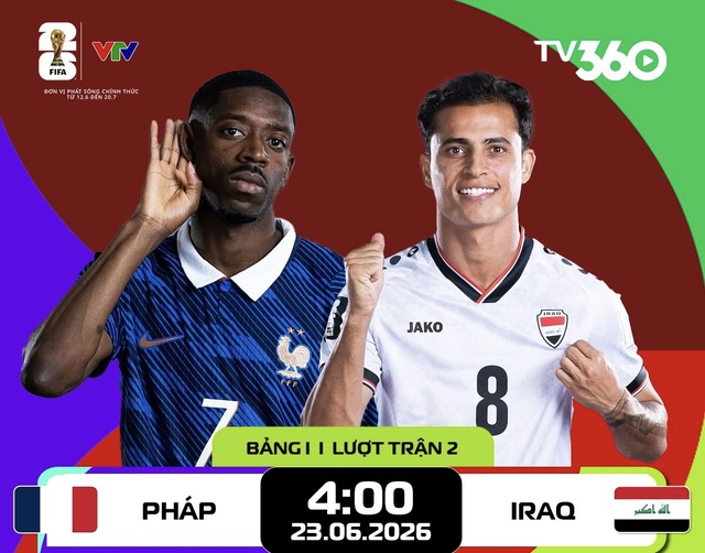 Trực tiếp World Cup 2026: Pháp - Iraq - Ảnh 1.
