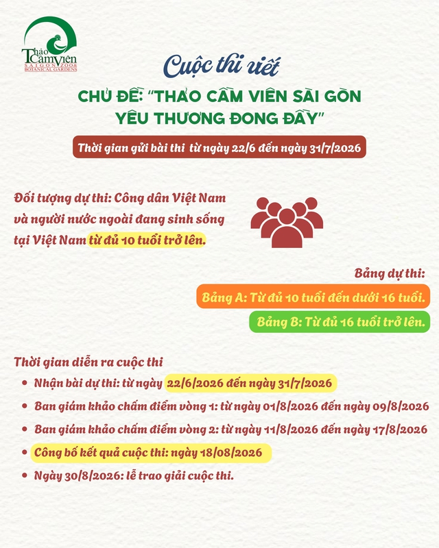 Kể chuyện Thảo Cầm Viên, rinh ngay giải thưởng 10 triệu đồng- Ảnh 3. Kể chuyện Thảo Cầm Viên, rinh ngay giải thưởng 10 triệu đồng- Ảnh 3.