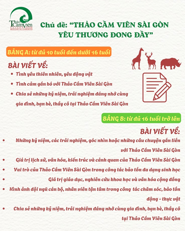 Kể chuyện Thảo Cầm Viên, rinh ngay giải thưởng 10 triệu đồng- Ảnh 4. Kể chuyện Thảo Cầm Viên, rinh ngay giải thưởng 10 triệu đồng- Ảnh 4.