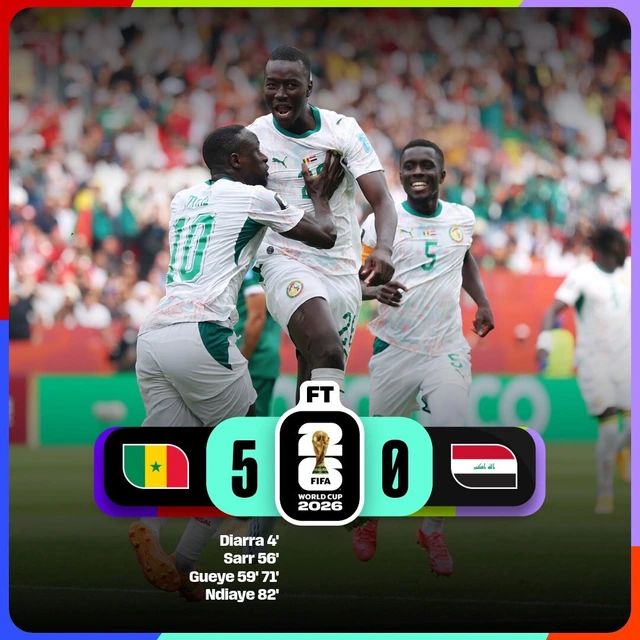 Senegal thắng Iraq 5-0, vượt Hàn Quốc ở cuộc đua vé vớt - Ảnh 2.