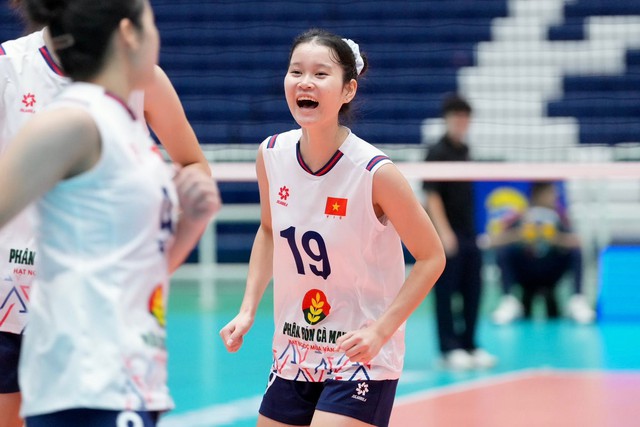 Tuyển bóng chuyền nữ U18 Việt Nam vào chung kết Princess Cup 2026- Ảnh 1.