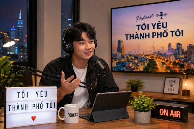 Yêu thành phố bằng sản phẩm podcast- Ảnh 1.