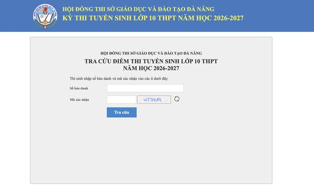 Hướng dẫn cách tra cứu điểm thi tuyển sinh lớp 10 Đà Nẵng- Ảnh 1.