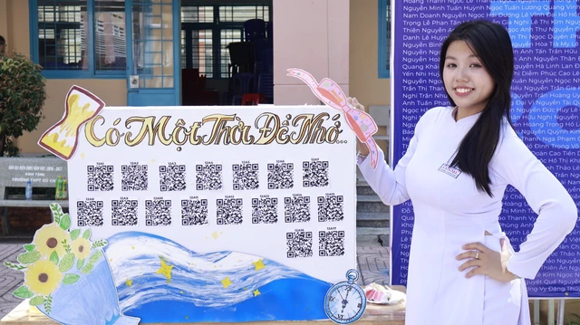 Độc đáo mô hình lưu bút điện tử tại lễ Tri ân và Trưởng thành Trường THPT Củ Chi- Ảnh 4. Độc đáo mô hình lưu bút điện tử tại lễ Tri ân và Trưởng thành Trường THPT Củ Chi- Ảnh 4.