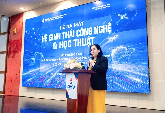 Trường đại học Hùng Vương TP.HCM ra mắt hệ sinh thái công nghệ và học thuật - Ảnh 1.