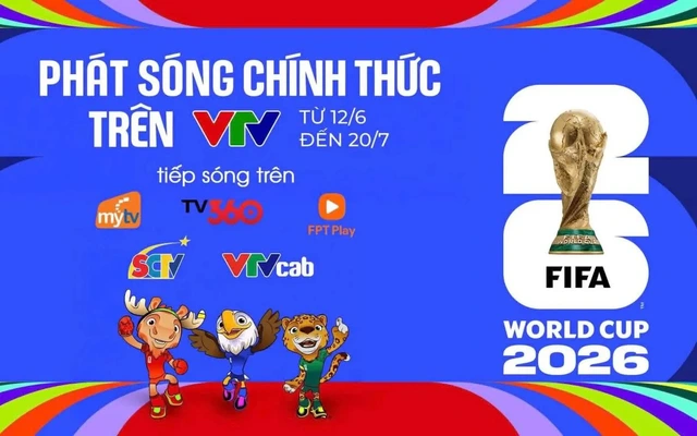 Xem trực tiếp 104 trận World Cup 2026 trên kênh nào? - Ảnh 1. Xem trực tiếp 104 trận World Cup 2026 trên kênh nào? - Ảnh 1.