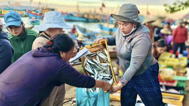 Floating market comes alive at dawn at Vietnam estuary- Ảnh 5.