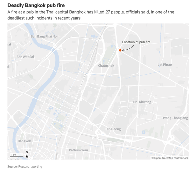 Bangkok pub fire kills 27 people and 22 critically injured, officials say- Ảnh 2.