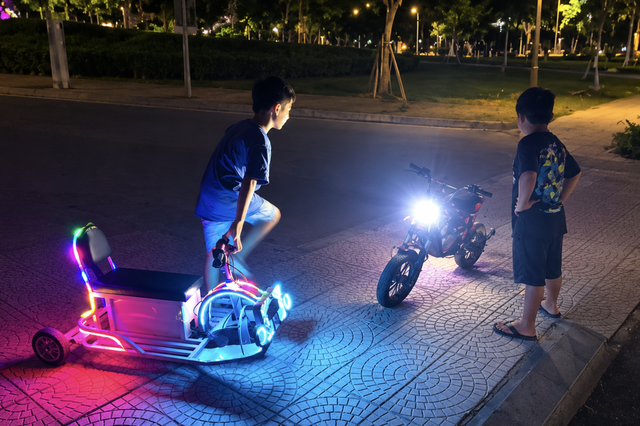 High-speed electric mini vehicles raise safety concerns at Vietnam's public parks - Ảnh 6.
