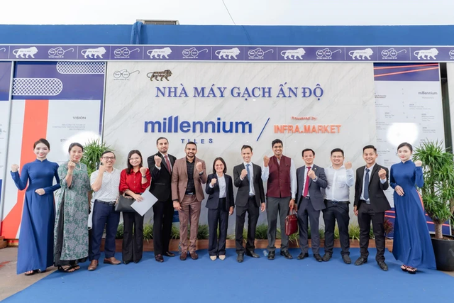 Indian tile manufacturer Millennium launches representative offices in Hanoi, Ho Chi Minh City- Ảnh 2.