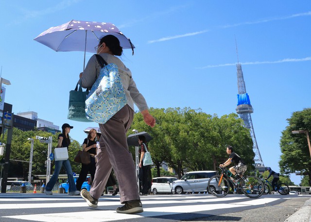 Mercury hits 41.1 degrees in central Japan, highest this year- Ảnh 1.