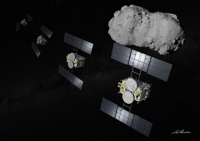 Japan's Hayabusa2 successfully observes asteroid Torifune - Ảnh 2.