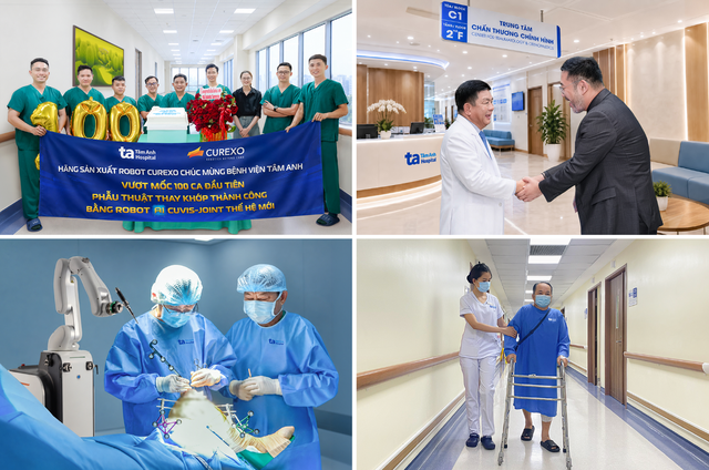 Vietnam hospital hits 100-case milestone with AI robot-assisted joint replacement in 3 months- Ảnh 1.