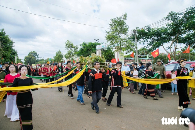 Elephants escort ‘Durian Queen’ at festival in Vietnam’s Central Highlands - Ảnh 2.