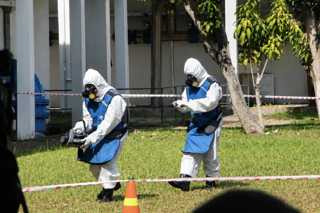 Da Nang tests response to radioactive water contamination - Ảnh 1.