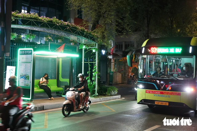 Ho Chi Minh City turns streets, bus stops into 'mini gardens' - Ảnh 7.