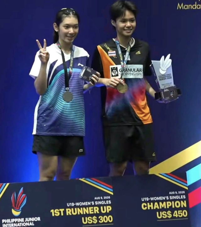 Young Vietnamese shuttler crowned champion on Philippine soil - Ảnh 1.