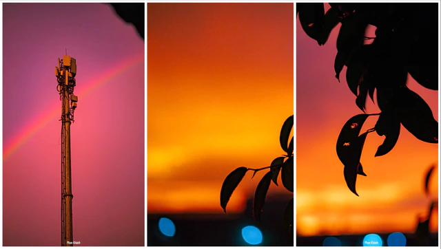 Post-rain sunset bathes Ho Chi Minh City in orange- Ảnh 5.
