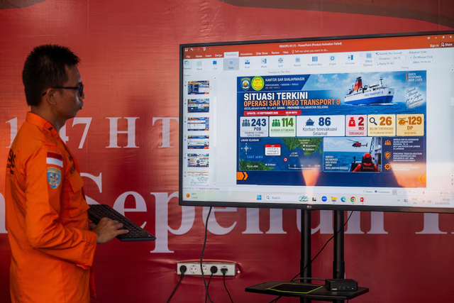 Families desperate for news as 129 still missing four days after capsize of ship in Indonesia's Java Sea- Ảnh 1.