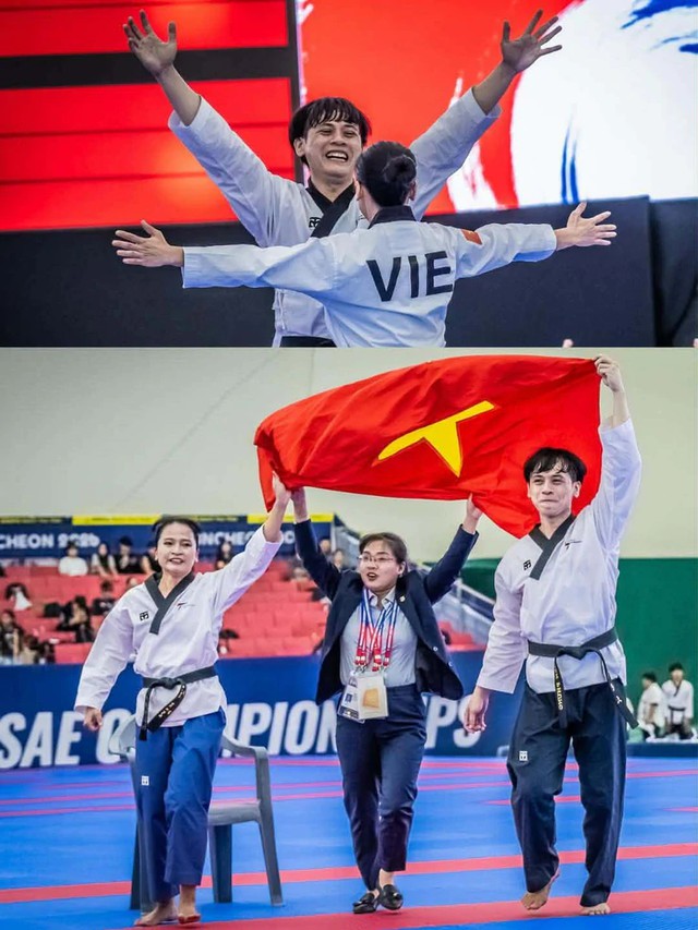Vietnam wins first gold at 2026 World Taekwondo Poomsae Championships - Ảnh 1.