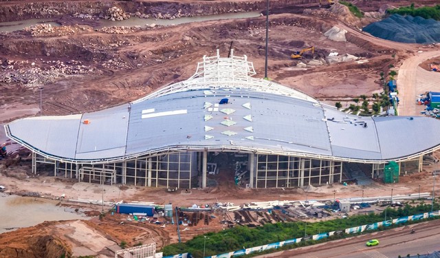 Phu Quoc airport’s eagle-shaped VIP terminal takes shape for APEC 2027- Ảnh 1.