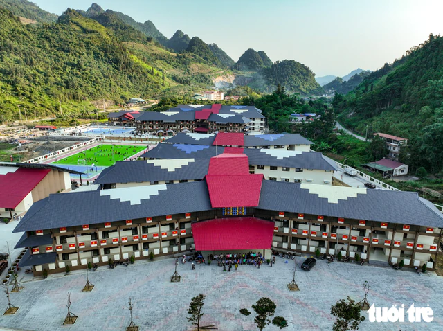 School in northern Vietnam marries modern design with highland ethnic heritage- Ảnh 2.