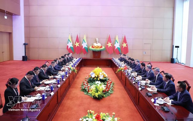 Vietnam, Myanmar to substantively foster Comprehensive Cooperative Partnership - Ảnh 1.