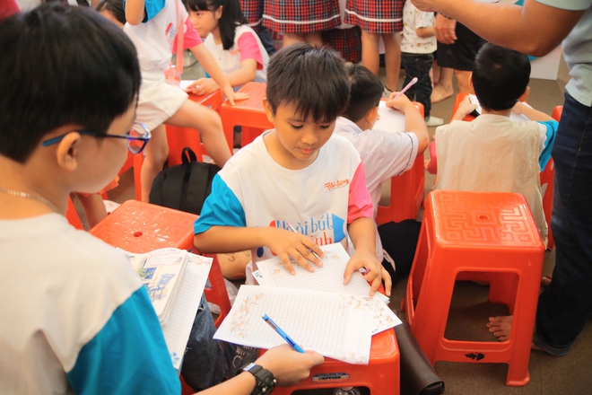 Các bạn CLB Ngòi bút nhỏ xinh sáng tạo cùng chủ đề “Bay vào tương lai”- Ảnh 4.