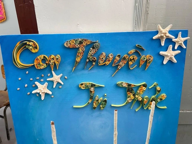 Teen THCS Phước Thắng gây sốt với báo tường con thuyền mừng 20-11- Ảnh 3. Teen THCS Phước Thắng gây sốt với báo tường con thuyền mừng 20-11- Ảnh 3.