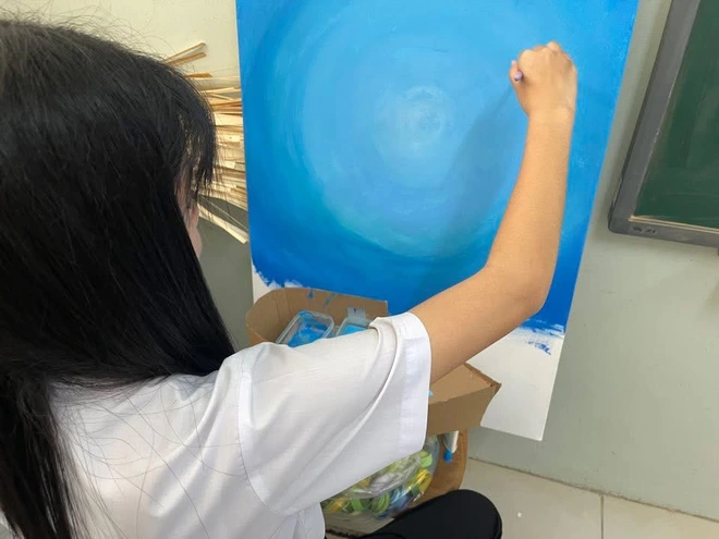 Teen THCS Phước Thắng gây sốt với báo tường con thuyền mừng 20-11- Ảnh 8. Teen THCS Phước Thắng gây sốt với báo tường con thuyền mừng 20-11- Ảnh 8.