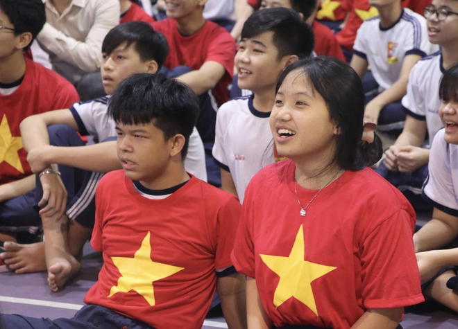 Học sinh THCS - THPT Hồng Hà đồng diễn Vovinam hướng tới kỷ lục kép- Ảnh 15.